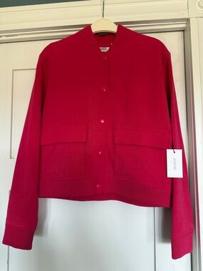 Vibrant Pink Bomber Jacket